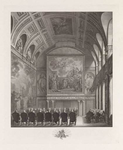 Council Chamber in the Town Hall of Amsterdam