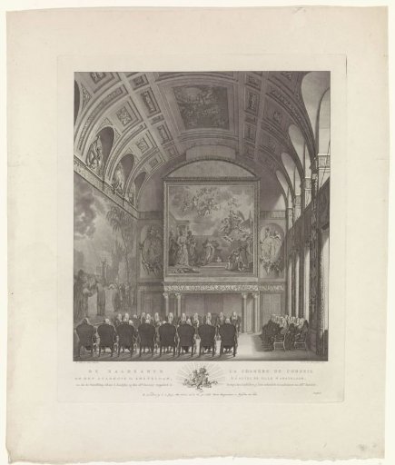 Council Chamber in the Town Hall of Amsterdam