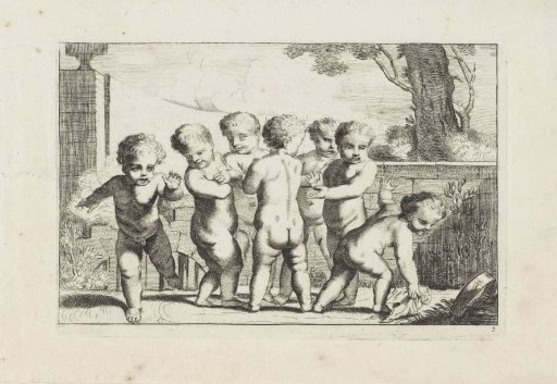 Putti Playing at Handkerchief