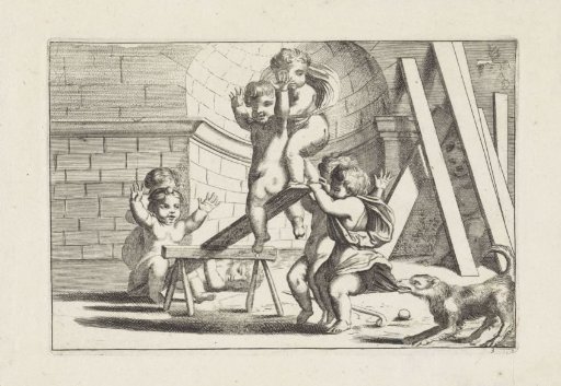 Putti Playing on a See-Saw
