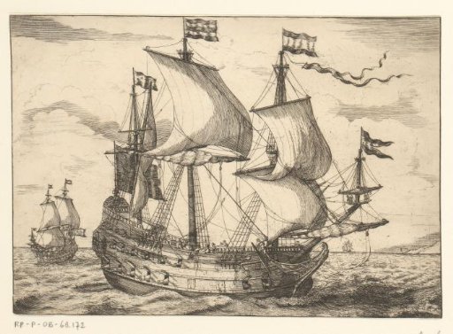 Three Warships at Sea