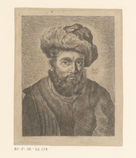 Portrait of an Unknown Man with a Cap, Possibly a Rabbi