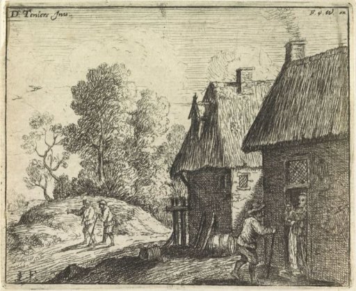 Landscape with Walkers and Farmhouses
