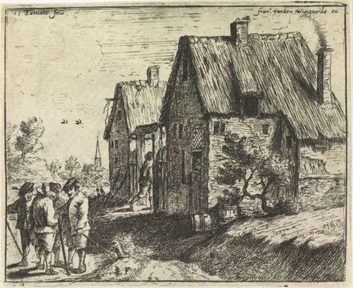 Talking Peasants at Farmhouses