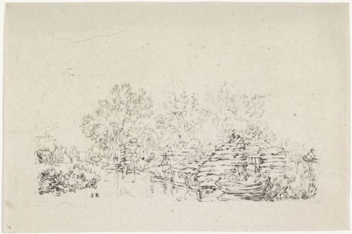 Landscape with a fisherman