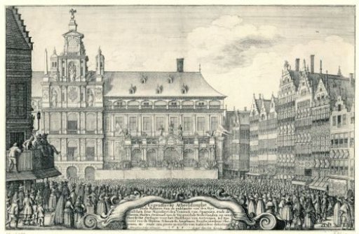 Proclamation of the Peace of Münster in Antwerp, 1648