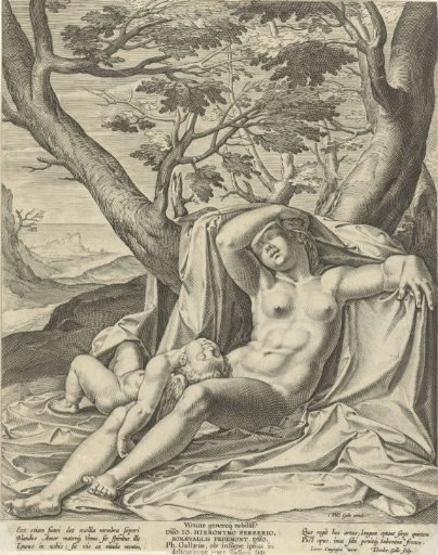 Sleeping Venus and Cupid