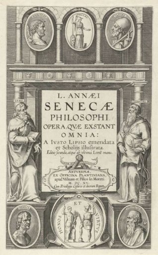 Title page for L. Annaei Senecae Philosophi Opera, 1615
