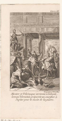 Mentor and Telemachus Arrive at Salento with Idomeneus