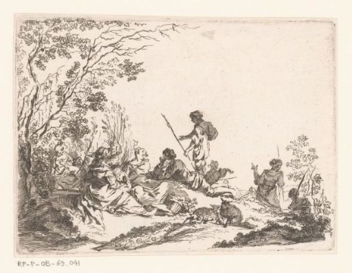 Landscape with Resting Shepherds and Shepherdesses