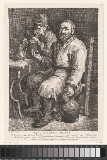 Drinking Man on a Chair in a Tavern Interior