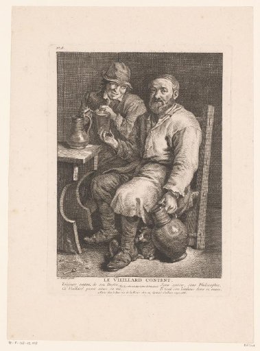 Drinking Man on a Chair in a Tavern Interior