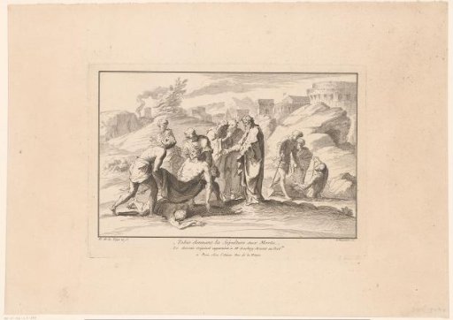 Tobias burying the dead