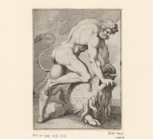 Hercules in Combat with a Lion
