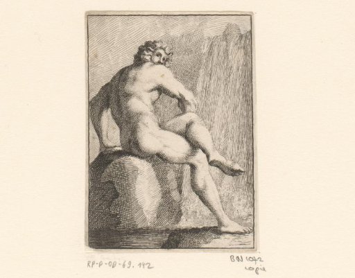 Man on a Rock Block, Possibly Proteus