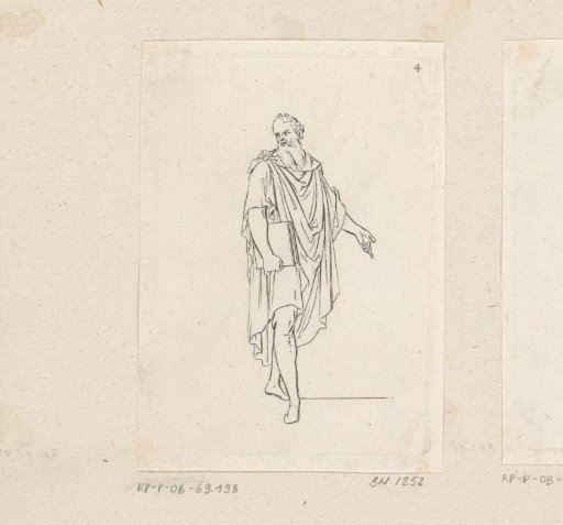 Bearded man with book under his arm