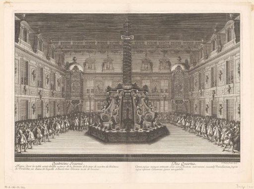 Banquet at the Fountain in the Cour de Marbre at Versailles