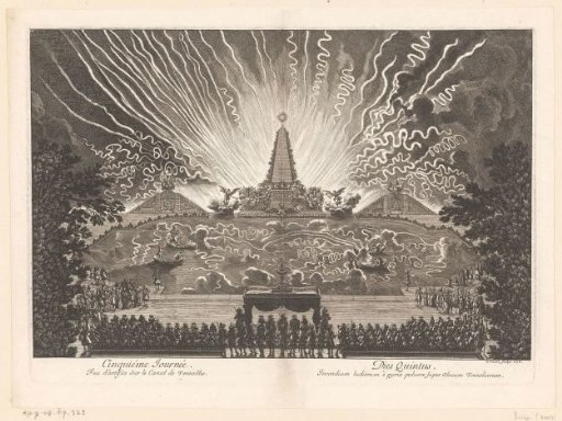 Fireworks on the Canal of Versailles