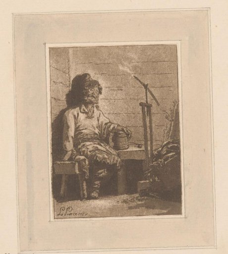 Sleeping man on a bench