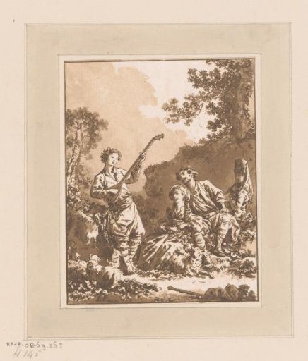 Balalaika Player with Shepherds