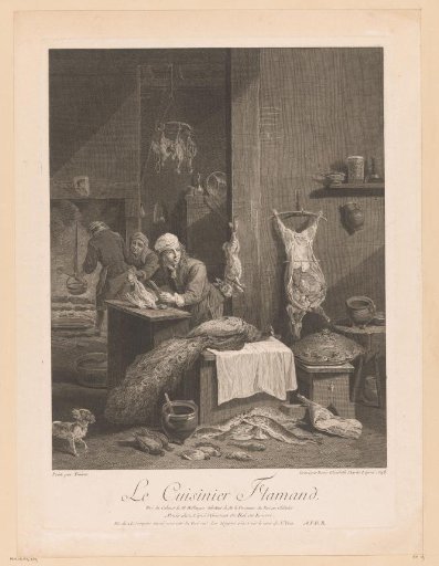 Kitchen Scene with Staff Preparing the Meal