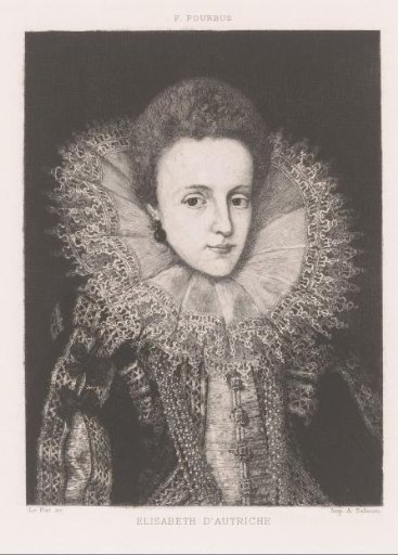 Portrait of Elisabeth of Austria, Queen of France