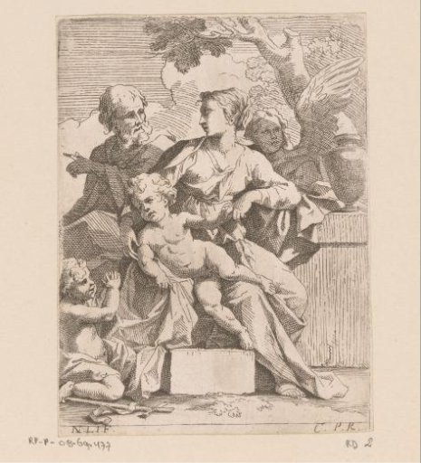 Holy Family with John and angel