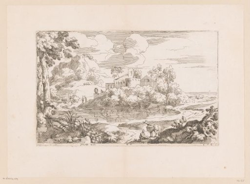 Landscape with a Woman Sitting on the Ground and a Braying Donkey