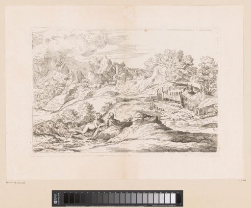 Landscape with a Mill and Two Figures in the Foreground