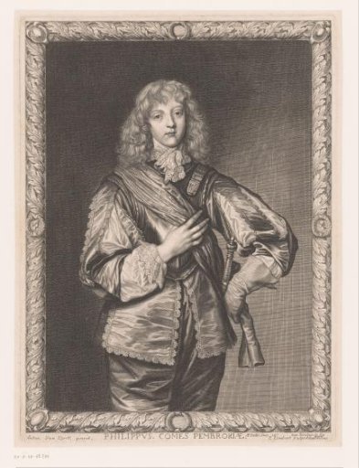 Portrait of Philip Herbert, Earl of Pembroke, in an Ornamental Frame