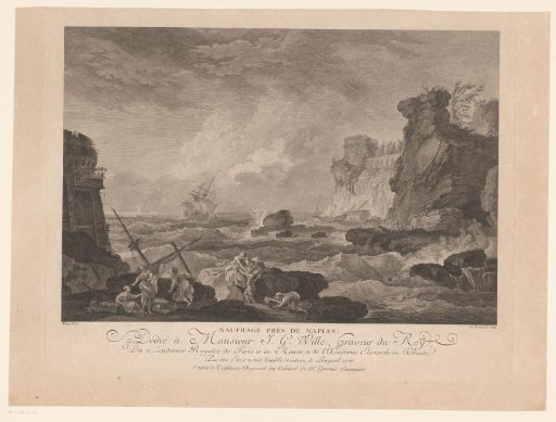 Shipwrecked Survivors on a Rocky Coast