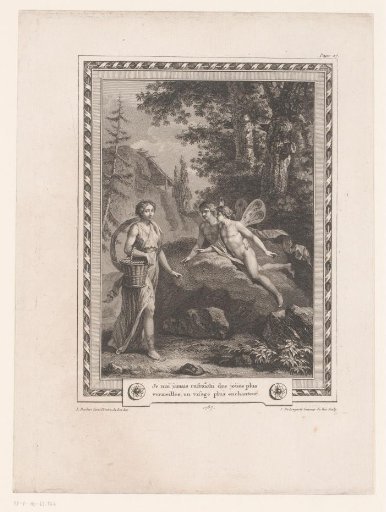 Woman with Two Men with Butterfly Wings