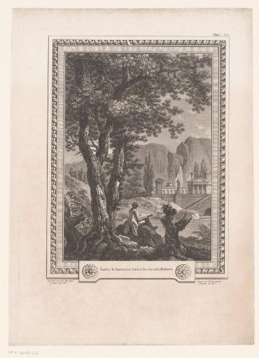 Landscape with a Reading Man by a River