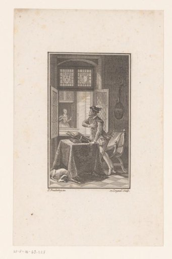 Man and Woman Looking at Each Other Through a Window
