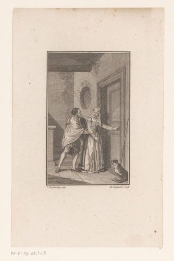Man and Woman at a Closed Door