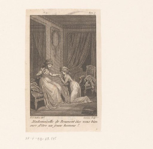 Kneeling woman kissing the hand of another woman