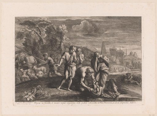 Moses placed in a basket on the Nile