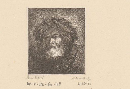 Portrait of an Old Man with Beard and Cap