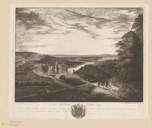 River Landscape with a Castle and Travellers