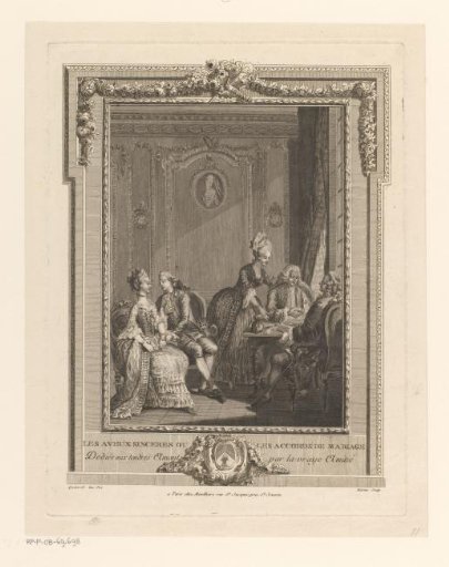 Elegant Company Signing a Marriage Contract