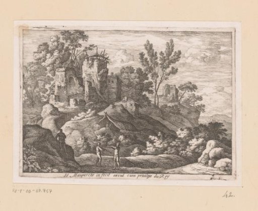 Landscape with Buildings on a Hill