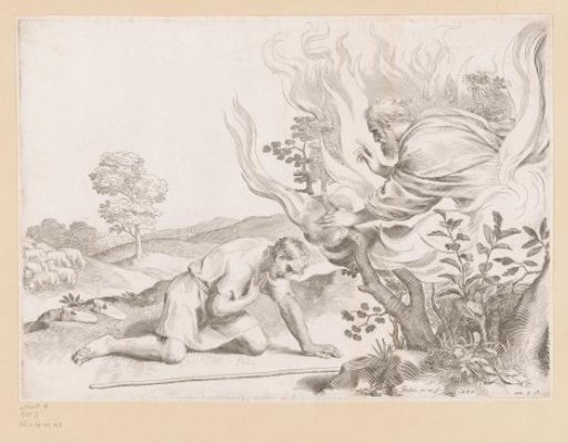 Moses and the burning bush