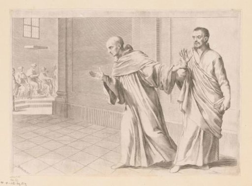 Saint Bernard in Discussion with Abelard During the Council of Soissons