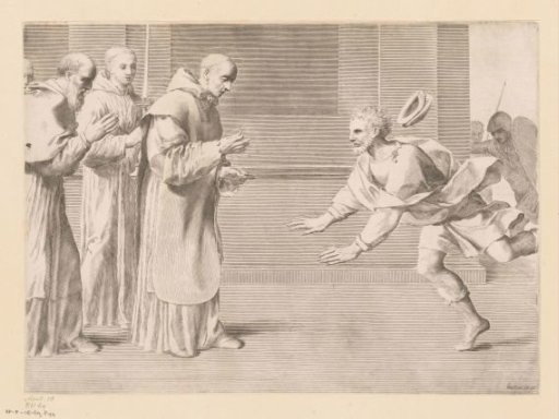 William of Aquitaine Falls to the Ground Before the Host that Saint Bernard Offers Him