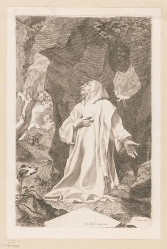 Saint Bruno Kneeling in a Cave