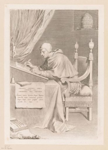 St. Gregory I at his writing desk