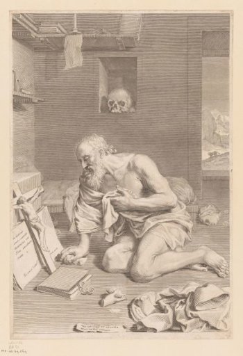 Penitent St. Jerome in his study