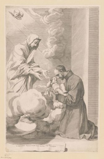 St. Cajetan of Thiene takes the Christ Child from Mary in his arms