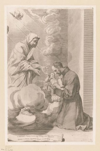 St. Cajetan of Thiene takes the Christ Child from Mary in his arms