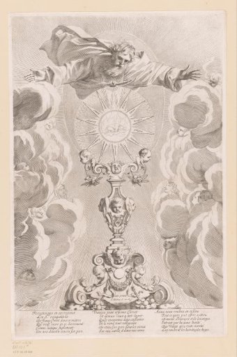 Monstrance with God, Mary and John
